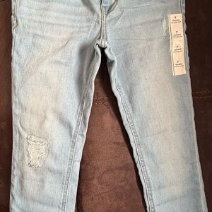 Cat & Jack Blue Skinny Jeans Distressed